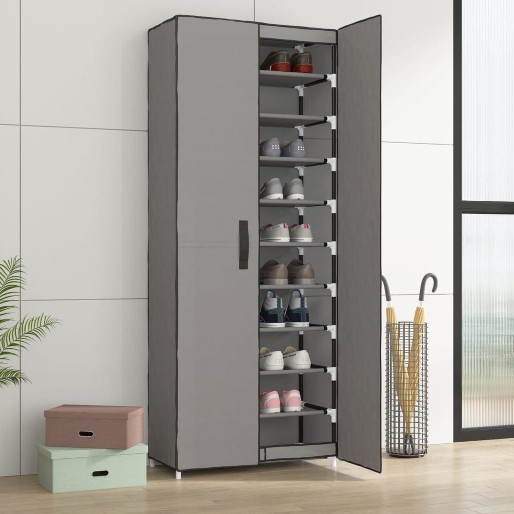 Shoe Rack Non-Woven Fabric & Steel Light Weight Medium Height